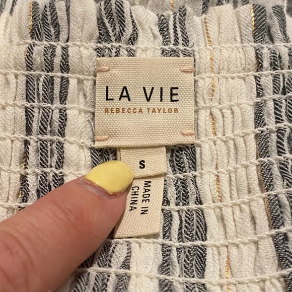 La Vie Rebecca Taylor Tank Top Tunic Tie Front 16706 - Picture 7 of 10